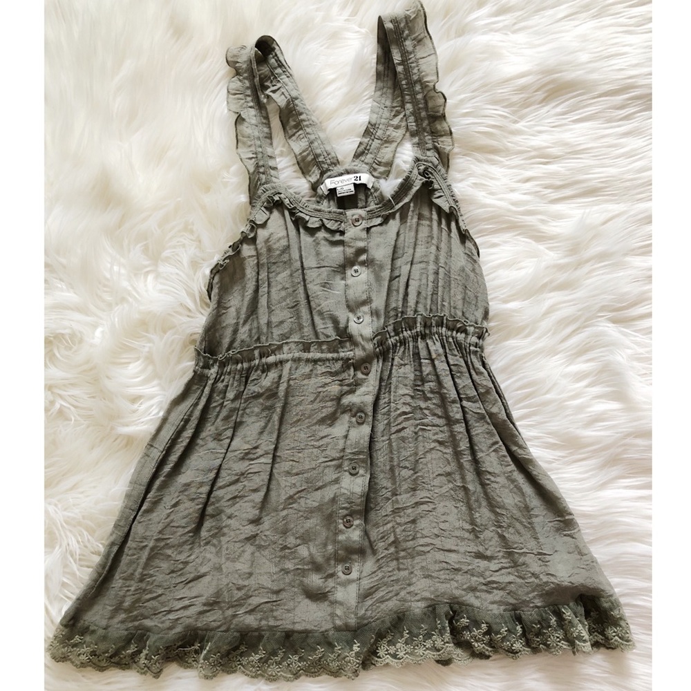 Forever 21 babydoll tank with lace